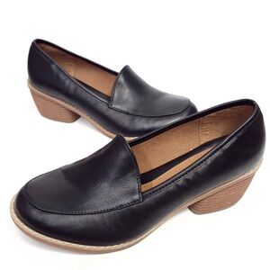 Eurosoft Sofft Black Shoes Size 8 Faux Leather